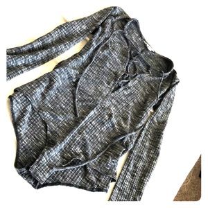 If you got it, flaunt it! Criss-Cross bodysuit!